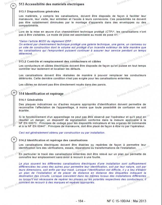 Norme boîtes de dérivation