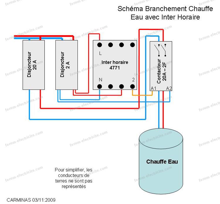 Cablage horloge et contacteur pour chauffe eau - 126 messages