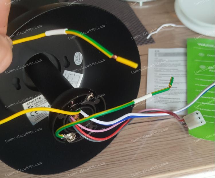 branchement des fils ventilateur 01