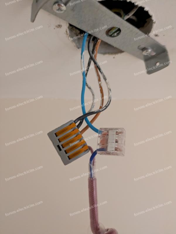 branchement fils pour 2 suspensions