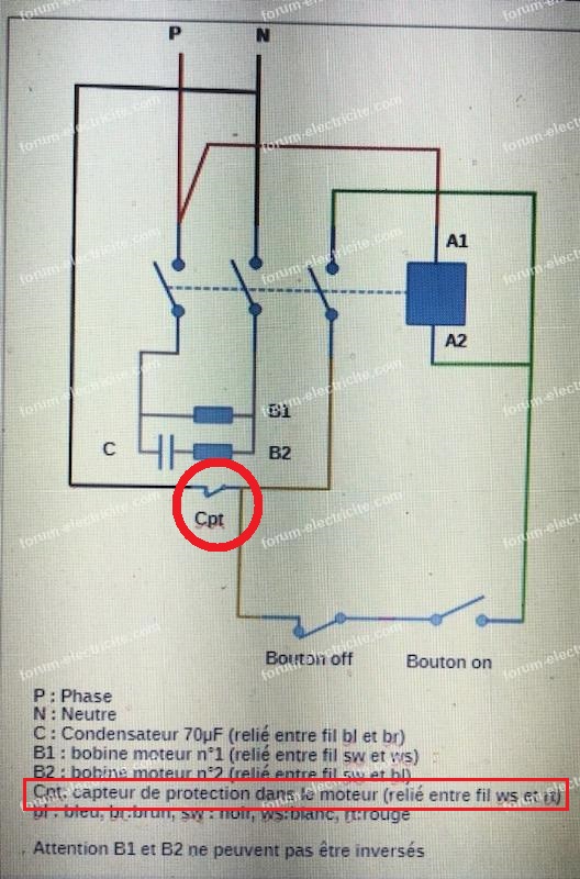 branchement interrupteur de sécurité