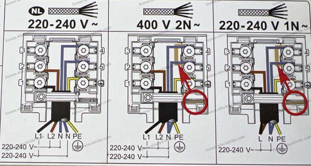 branchement plaque induction electrolux eis62356iz 3