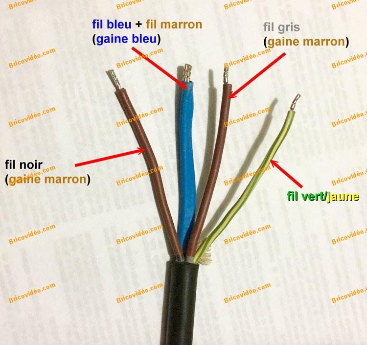 electricite fil marron