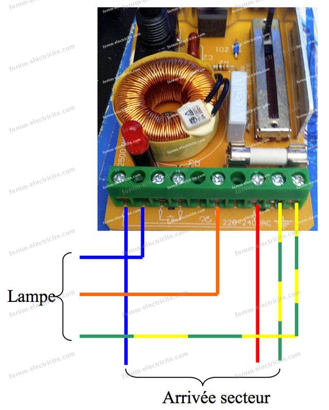 Forum Électricité - Comment brancher un variateur halogène ?