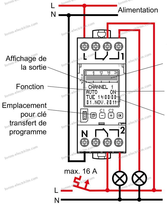 Questions Électricité : Installation programmateur hebdomadaire pour un  ballon d'eau chaude