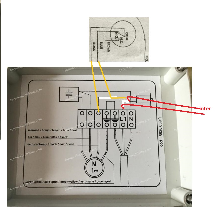 CÂBLAGE INTERRUPTEUR À FLOTTEUR 