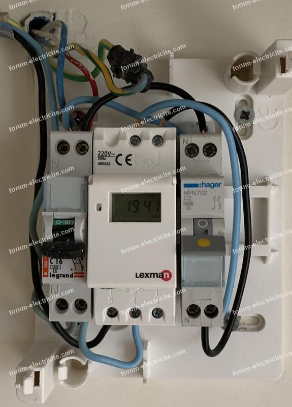 Horloge hebdomadaire, 2 modules LEXMAN 230 V