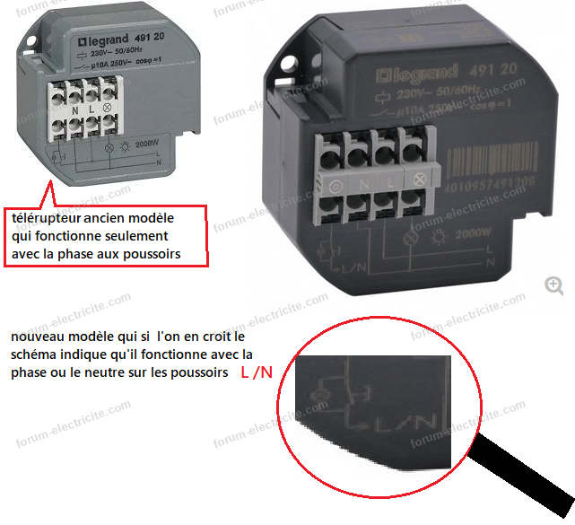 doublon 256679 telerupteur legrand ref 49120