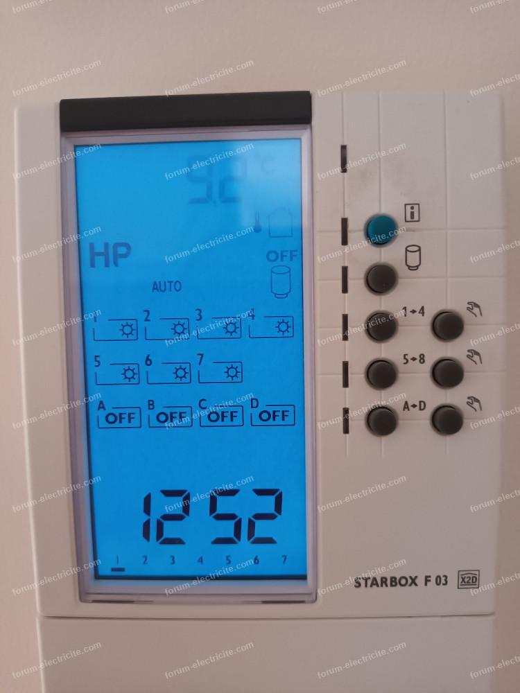 ecran du gestionnaire d energie