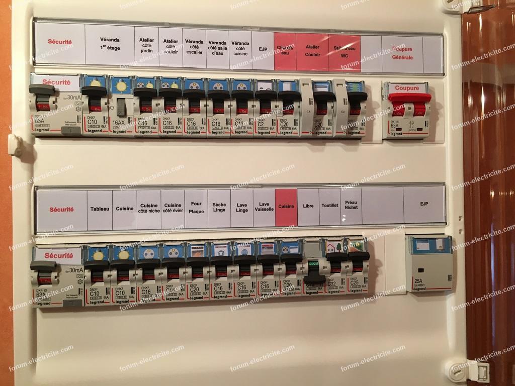 exemple tableau électrique refait proprement