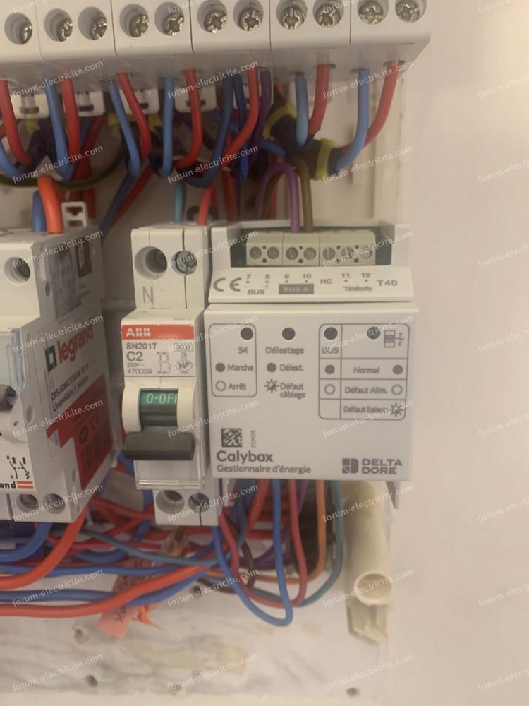 gestionnaire d'énergie Calybox voyant T/C clignote rouge