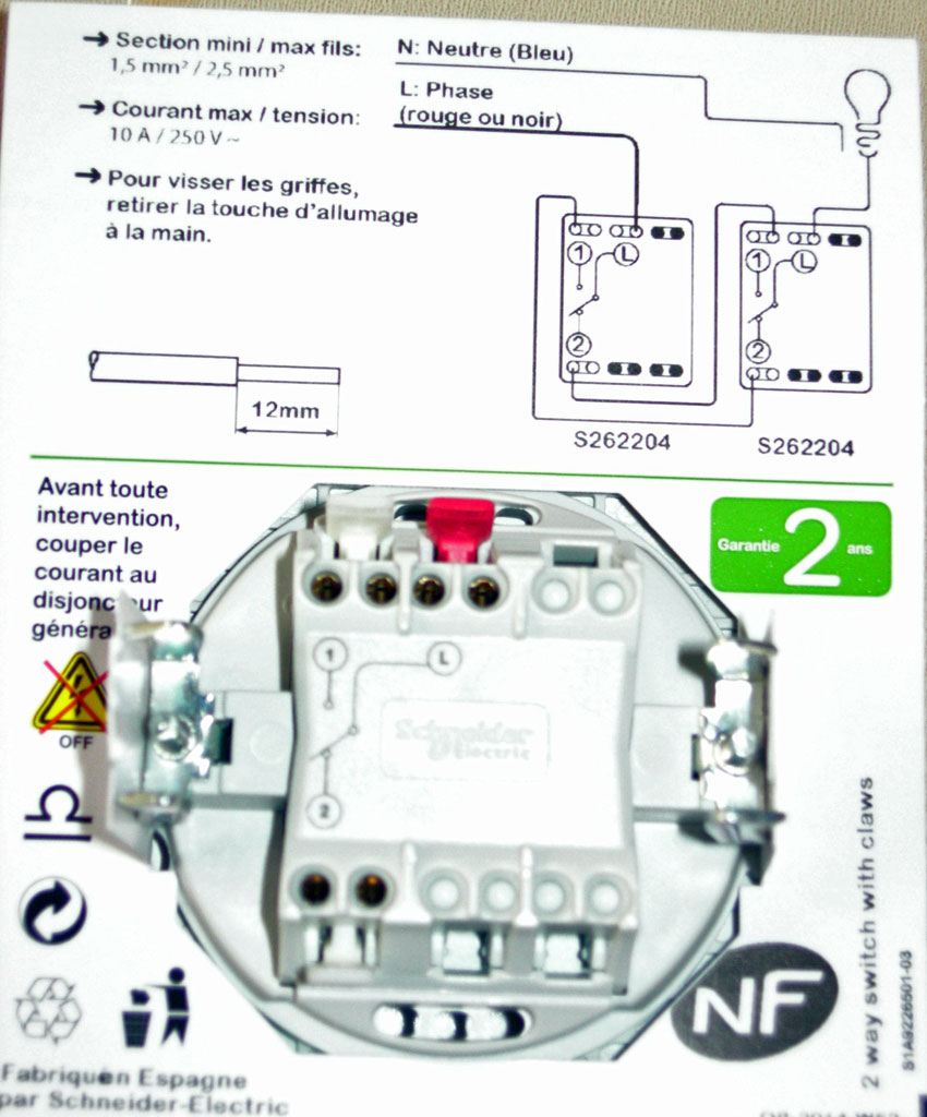 Question Électricité | Conseils couleurs des fils branchement