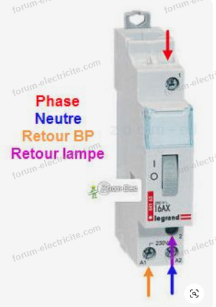 Remplacement télérupteur standard vers télérupteur silencieux - Question  Électricité