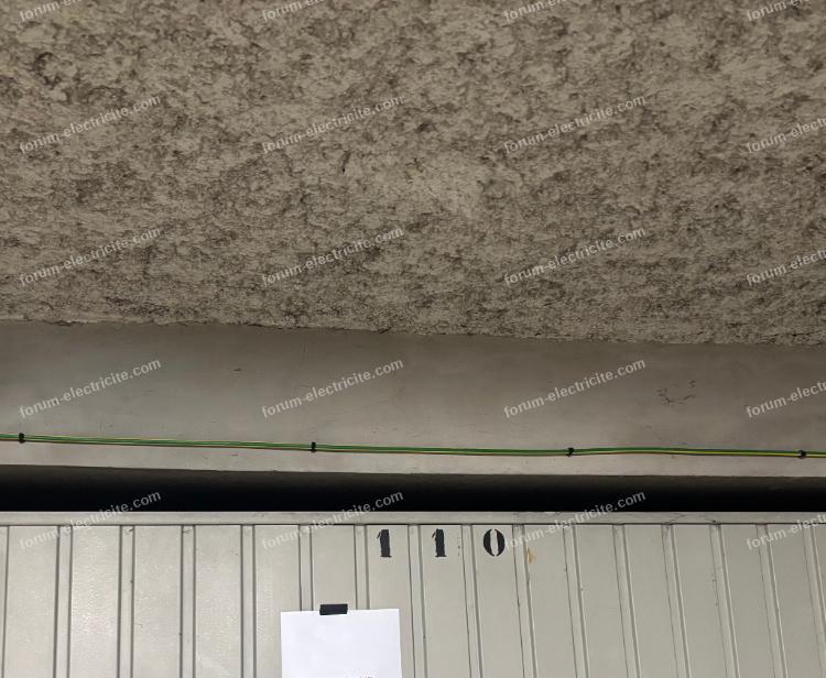 raccordement câble de terre box en sous-sol