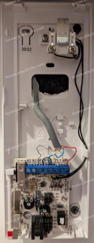 remplacement interphone 5 fils par un 2 fils