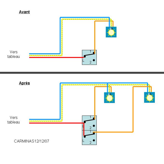 questions raccordement électrique remplacer des interrupteurs