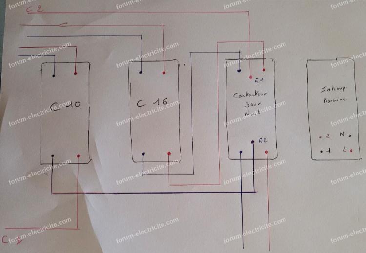 schéma branchement actuel chauffe-eau