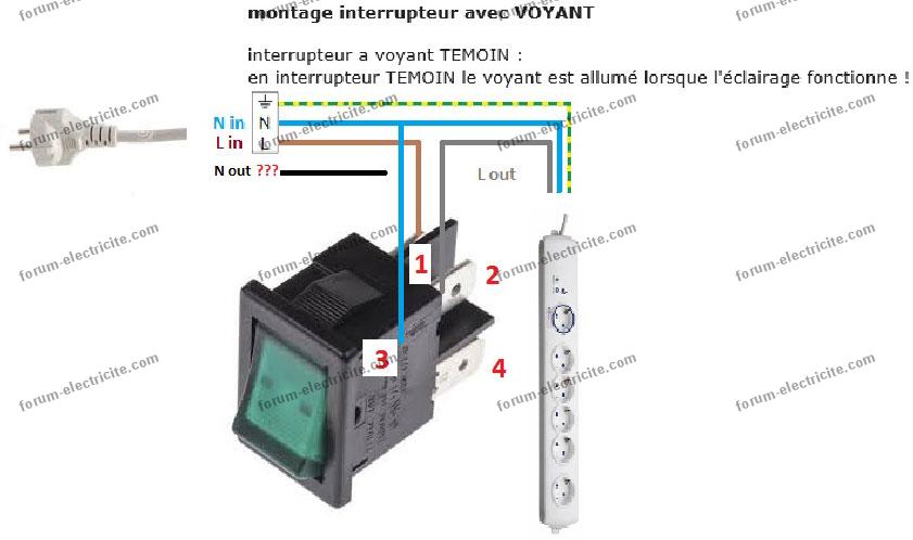 Comment Brancher Un Interrupteur Avec Temoin Lumineux