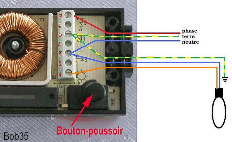 Réponses problème électricité - Comment connecter variateur électrique lampe  halogène