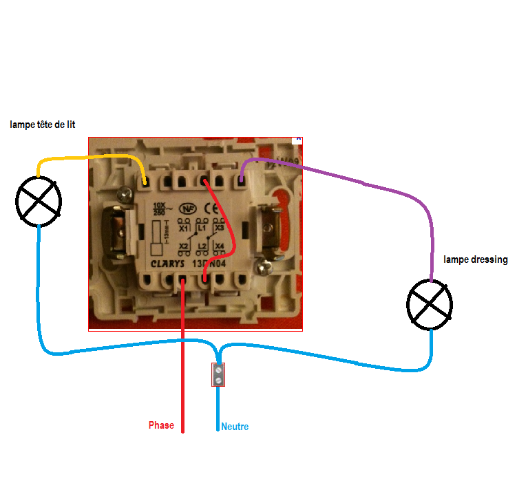 Comment brancher un interrupteur double ?