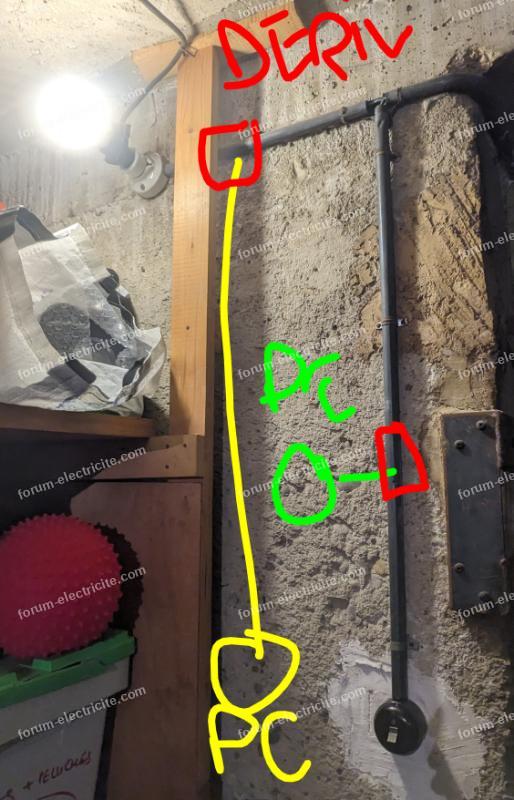 brancher prise sur circuit ampoule