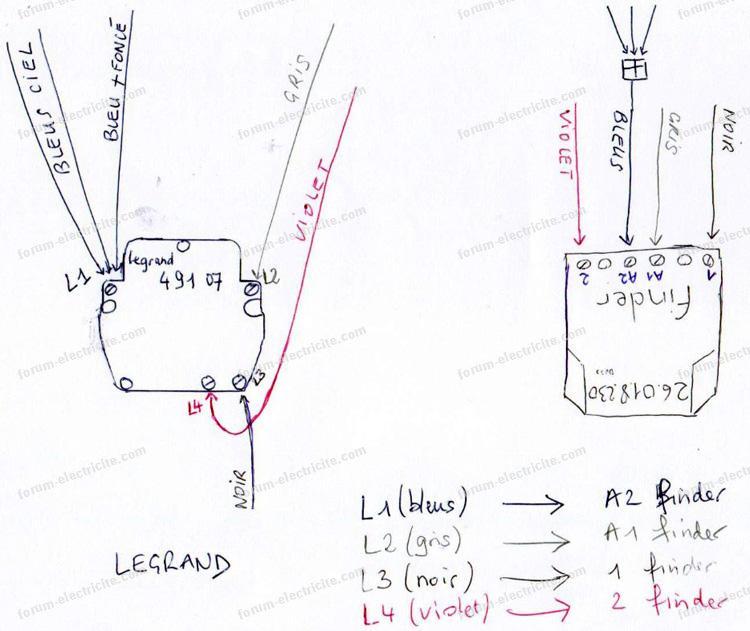 Schema Branchement Telerupteur Legrand 49107