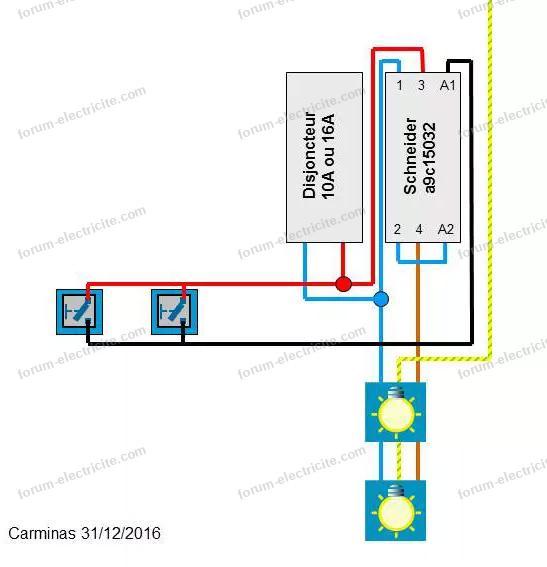 Remplacer télérupteur Hager E510 01 par un télérupteur silencieux