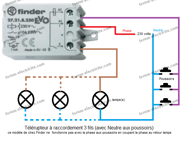 Dépannage éclairage - Installation Télérupteur Legrand.