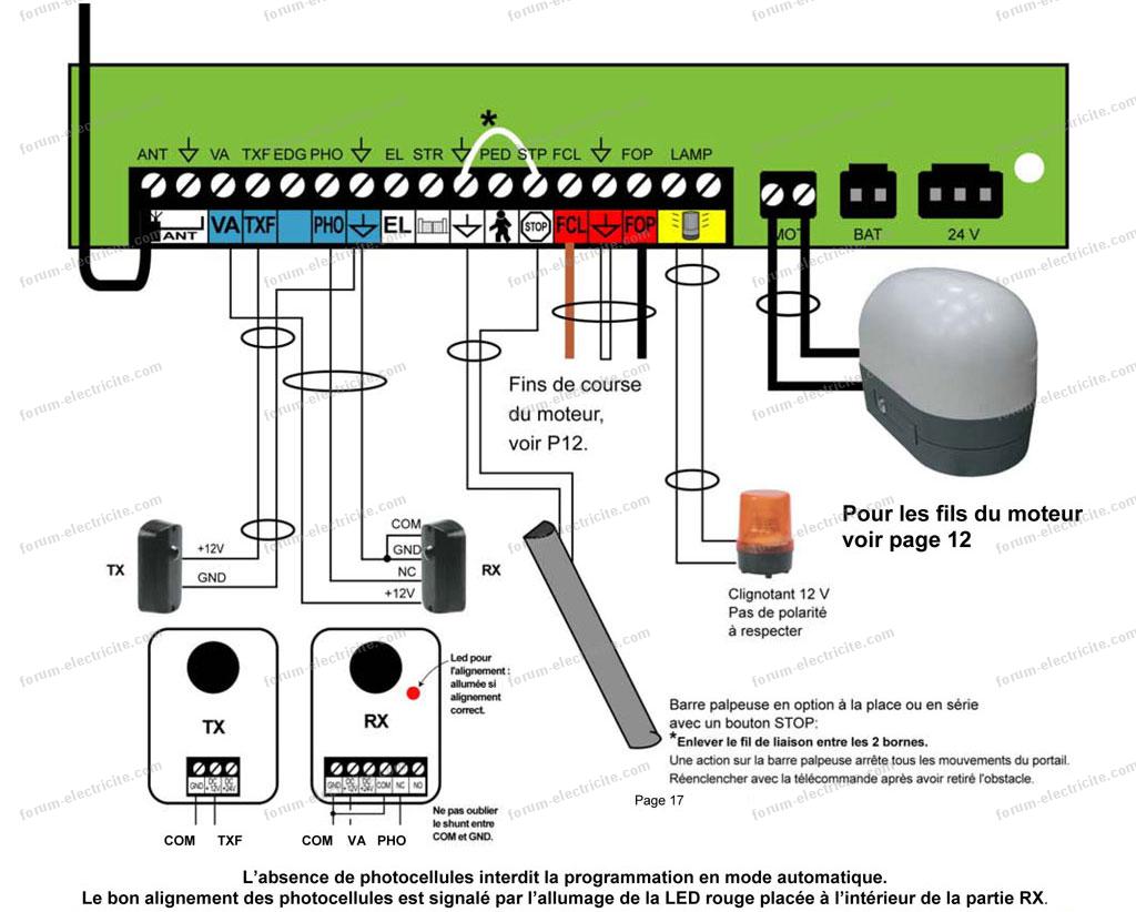 comment poser photocellule portail