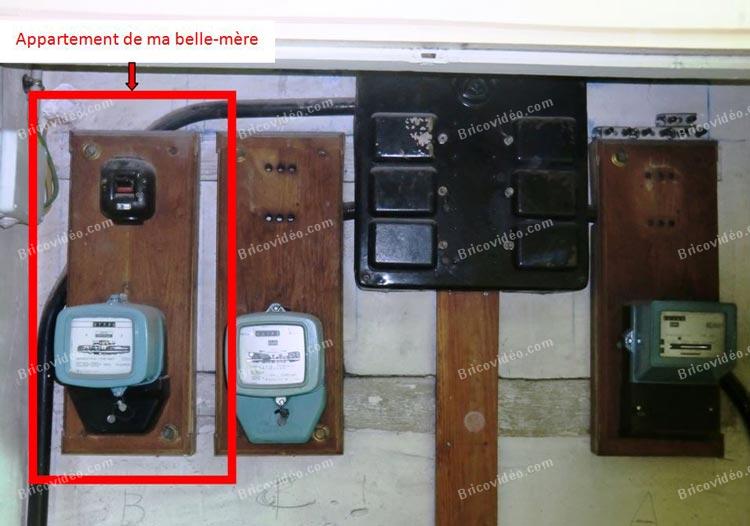 tableau électrique appartement des années 50